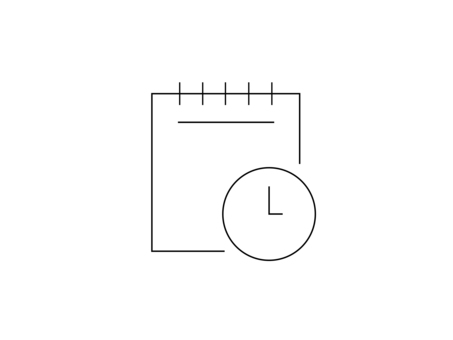 線画　カレンダーと時計 カレンダー,スケジュール,予定表,日程表,時計,暦,休暇,長期休暇,お休み,夏休みのイラスト素材