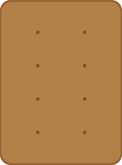 チョコビスケットのイラスト 焼き菓子,おやつ,お菓子,ビスケット,チョコレートのイラスト素材