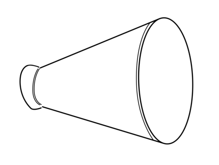 Illustration, megaphone, support, solidarity, 