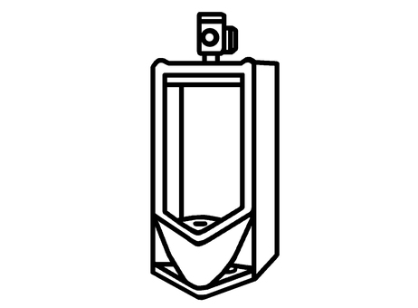 小便器 小便器,男性用,排尿,床置型,水洗便所,イラストのイラスト素材