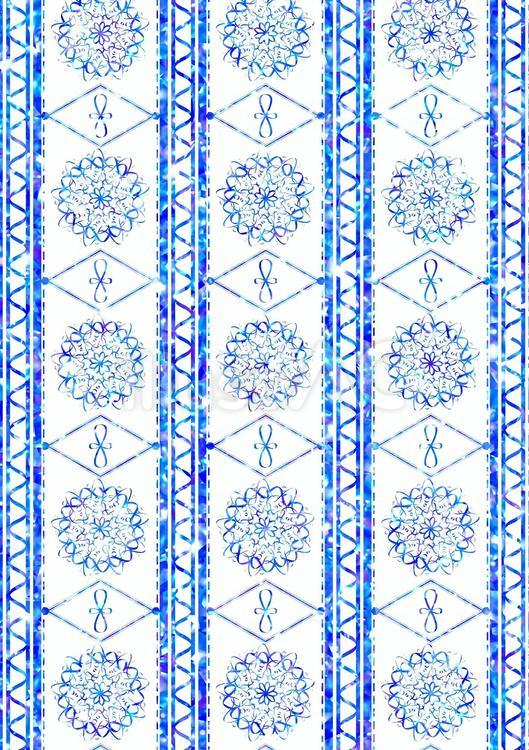 ゴシック模様（青） 模様,ゴシック,パターンのイラスト素材