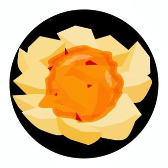 パタタス・ブラバス スペイン,外国,社会,ポテト,パタタスブラバス,ソース,皿,前菜,揚げ物,トマトのイラスト素材