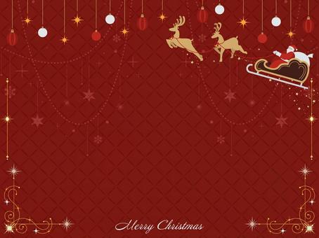 クリスマスに使えるフレーム背景97