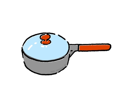 片手鍋 鍋,片手鍋,蓋,キッチン用品,調理器具,調理道具のイラスト素材
