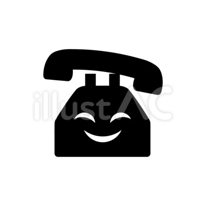迷惑電話のイラスト素材