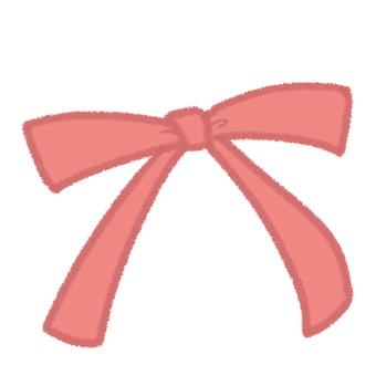 細リボン赤 リボン,ゆるい,手描き,フリーハンド,デフォルメ,シンプル,かわいい,手書き,ラフ,模様のイラスト素材