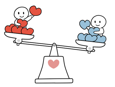 メンタルバランス・自律神経 自律神経,メンタル,バランス,交感神経,副交感神経,心,メンタルヘルス,メンタルケア,リラックス,心理のイラスト素材