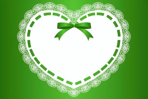 Ribbon & Heart Lace Frame, heart, ribbon, race, JPG and AI