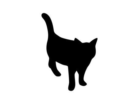 猫 シルエット 素材