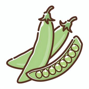実エンドウイラスト｜無料イラスト・フリー素材なら「イラストAC 