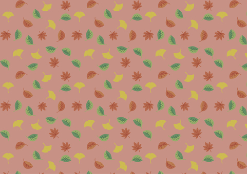 葉っぱ模様　紅葉　その2 背景,自然,植物,模様,葉,森,落ち葉,ボタニカル,紅葉,北欧のイラスト素材