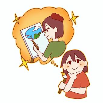 将来の夢を考える人 将来,夢,考える,人,進路,選択のイラスト素材