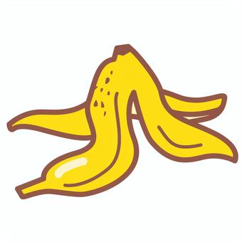 バナナの皮2 バナナ,皮,ゴミ,生ゴミ,果物のイラスト素材
