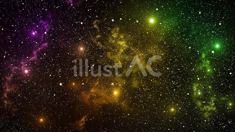 宇宙・星空の背景素材51 宇宙,キラキラ,コスモのイラスト素材