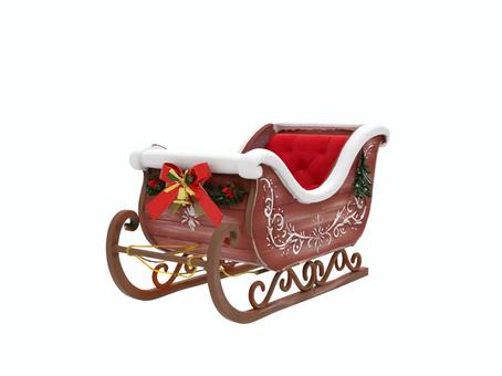 冬年末クリスマスプレゼント用サンタのソリ 冬年末クリスマスプレゼント用サンタのソリ 橇,そり,ソリ,ベル,サンタ,サンタクロース,リボン,装飾,クリスマス,サンタ橇のイラスト素材