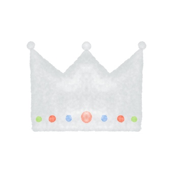 水彩手描き　王冠（シルバー） 王冠,クラウン,王様,プリンセス,プリンス,誕生日,お祝い,パーティー,シンプル,ナチュラルのイラスト素材