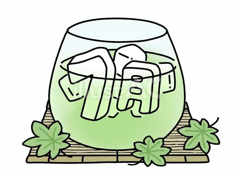 7月のお茶文字イラスト 7月,お茶,月のイラスト素材