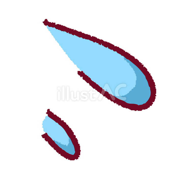 手描き風　水滴・汗 雫,水滴,汗のイラスト素材