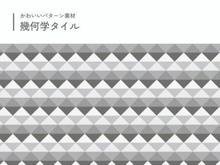 かわいい幾何学タイルのパターン02灰色 タイル,幾何学,ジオメトリック,パターン,背景,素材,包装紙,包み紙,ラッピング,壁紙のイラスト素材