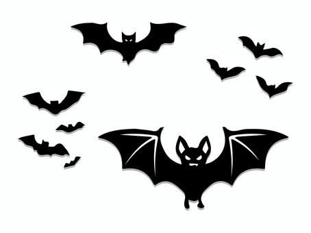 ハロウィンの不気味な蝙蝠 ハロウィン,蝙蝠,バット,飛行,超音波,吸血,夜行性,動物,羽ばたき,襲撃のイラスト素材
