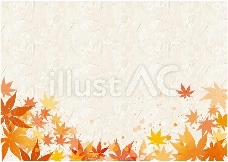 秋　紅葉　和風　背景　 秋,10月,植物のイラスト素材