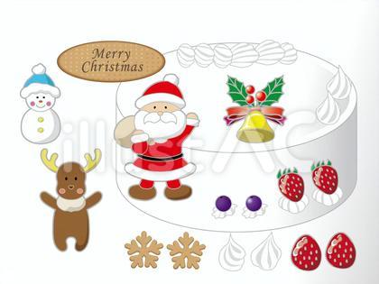 クリスマスケーキの素材