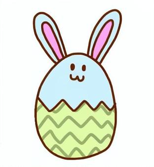 イースターエッグのうさぎ13