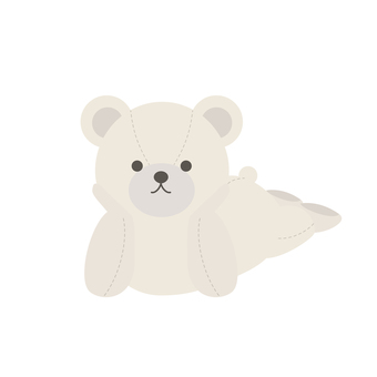 寝そべりホワイトテディベア ホワイトテディベア,テディベア,ぬいぐるみ,くま,おもちゃ,寝そべり,寝そべる,リラックスのイラスト素材