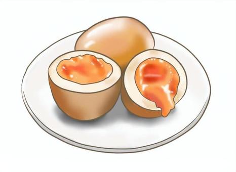 シンプルな卵料理 煮卵のイラスト シンプルな卵料理 煮卵のイラスト 煮卵,味付け,食べ物,料理,シンプル,玉子,献立,メニュー,おかず,挿絵のイラスト素材