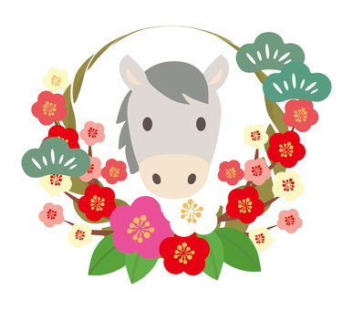 花との可愛い馬2