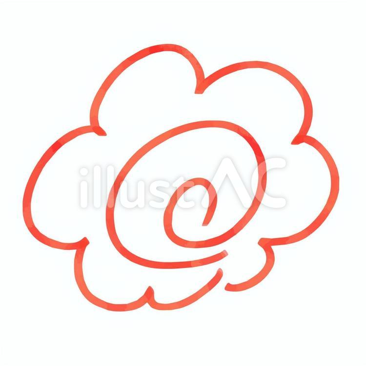 水彩風　はなまる はなまる,合格,満点のイラスト素材