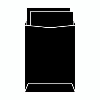 角形封筒に紙を入れているシルエット 角形封筒に紙を入れているシルエット 封筒,文房具,角形封筒,和封筒,ビジネス,事務用品,書類,手紙,企画書,シルエットのイラスト素材