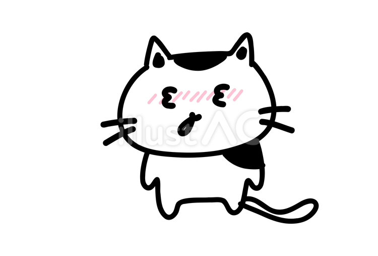 花粉症　猫 春,動物,アイコンのイラスト素材