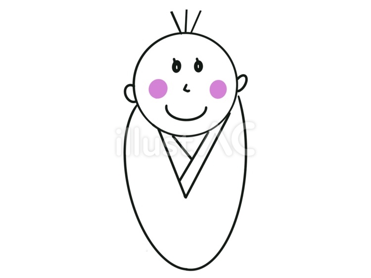 赤ちゃん 赤ちゃん,ベビー,かわいいのイラスト素材