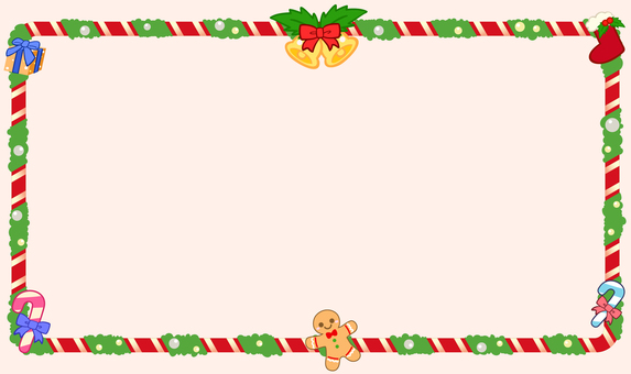 クリスマスフレーム配信用文字なし② 枠,配信,サムネ,サムネイル,youtube,見出し,ユーチューブ,シンプル,ベクター,素材のイラスト素材