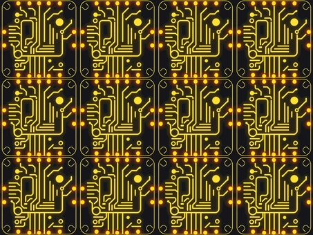 電子基板デザインのシームレスな画像素材 電子基板,回路図,デザイン,シームレス,連続,画像,電子回路,モチーフ,イメージ,電気回路のイラスト素材