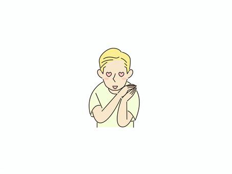 ときめく男性金髪外国人