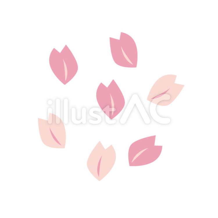 桜の花びら 植物,桜,花びらのイラスト素材