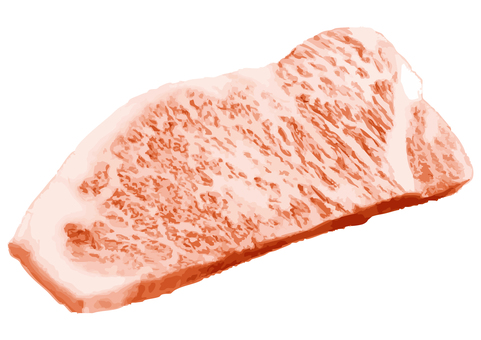 牛肉4 牛肉,肉,生肉,生,ステーキ,ビーフ,霜降り,食べ物,シンプル,素材のイラスト素材