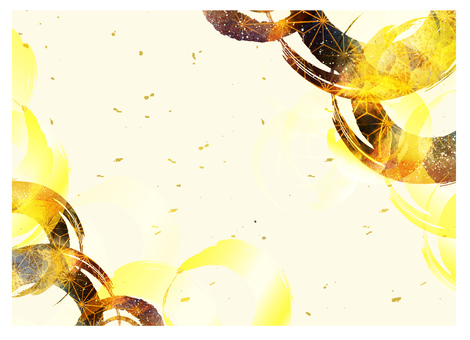 和風の筆のあしらい背景素材 お正月,背景,筆,毛筆,和紙,七五三,成人式,和風,和柄,午年のイラスト素材