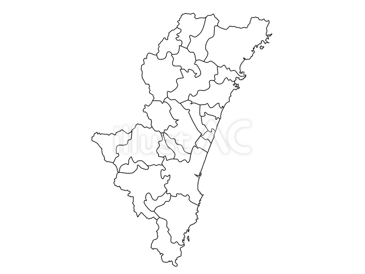 宮崎県 宮崎,県,九州のイラスト素材