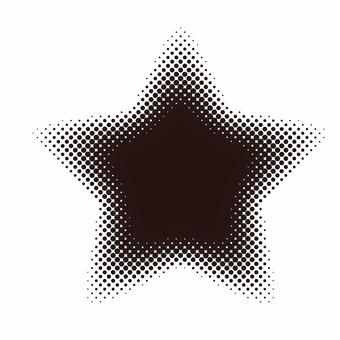 monochrome star halftone, , JPG, PNG and AI