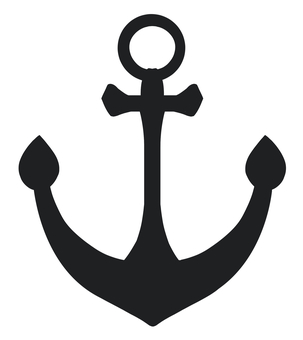 いかり・碇・錨・シルエット アンカー,いかり,シルエット,アイコン,錨,碇,固定具,船舶道具,道具,鉄鋼のイラスト素材