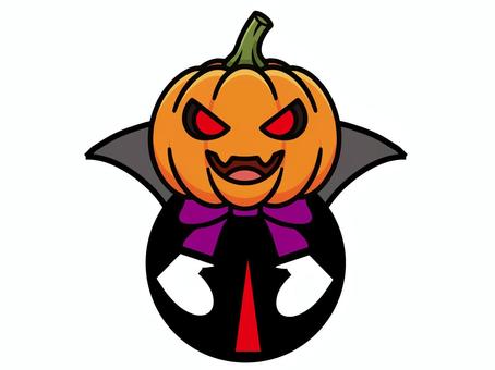 ハロウィンパンプキン ハロウィン,カボチャ,パンプキン,モンスター,二頭身,おきあがりこぼしのイラスト素材