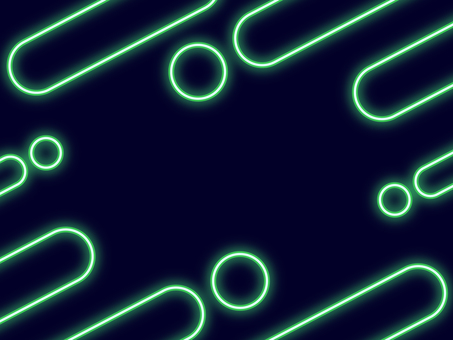 ネオンの斜め楕円メンフィス背景 緑 背景,ネオン,フレーム,メンフィス,幾何学,図形,緑,枠,見出し,斜めのイラスト素材