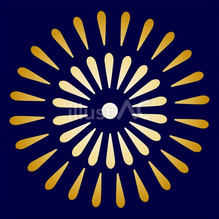 挿絵に使える金の打ち上げ花火 花火,大会,打ち上げ花火のイラスト素材