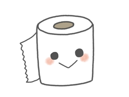 Illustration, toilet paper, toilet, face, 