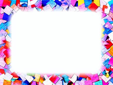 popや広告のフレーム枠の素材の背景画像 pop,広告,フレーム,枠,コピースペース,テキストスペース,フリースペース,カラフル,カラー,グラフィックのイラスト素材