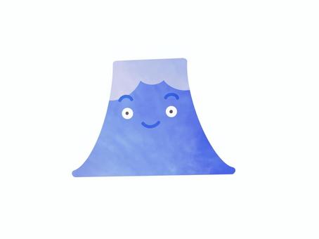 富士山のキャラクター ふじさん,富士山,縁起物,お正月,正月,年賀状素材,素材,山,やま,イラストのイラスト素材