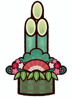 門松のイラスト・お正月飾り・迎春 